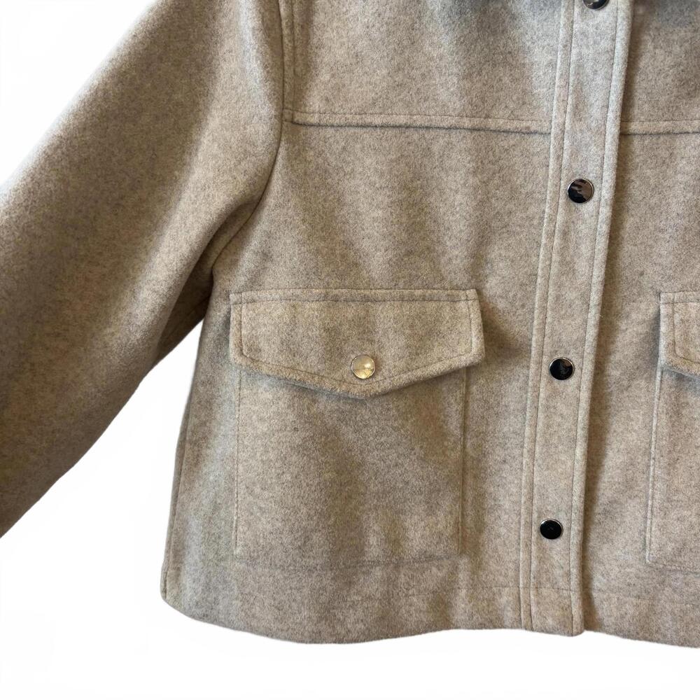 Zara Light Tan Button Down Jacket - image 2